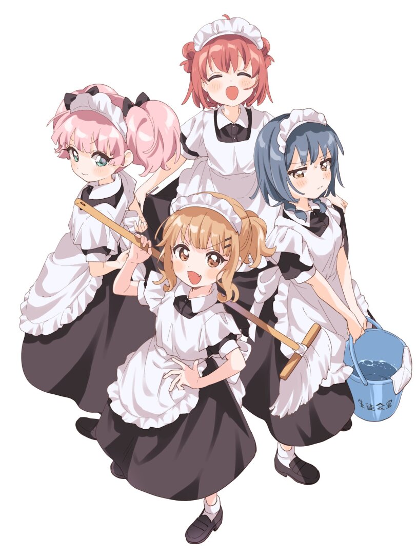 ﻿ / l 1,Yuru Yuri,Anime,Аниме,фэндомы,akaza akari,furutani himawari,oomuro sakurako,yoshikawa chinatsu,Maid,namori,Anime Artist,Аниме арт, Аниме-арт,artist