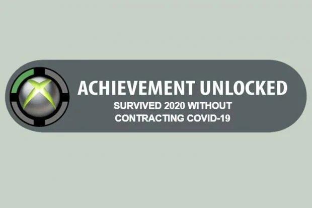 ﻿ ACHIEVEMENT UNLOCKED^ SURVIVED 2020 WITHOUT CONTRACTING COVID-19,achievement,ачивка,заслужил,английский язык,коронавирус