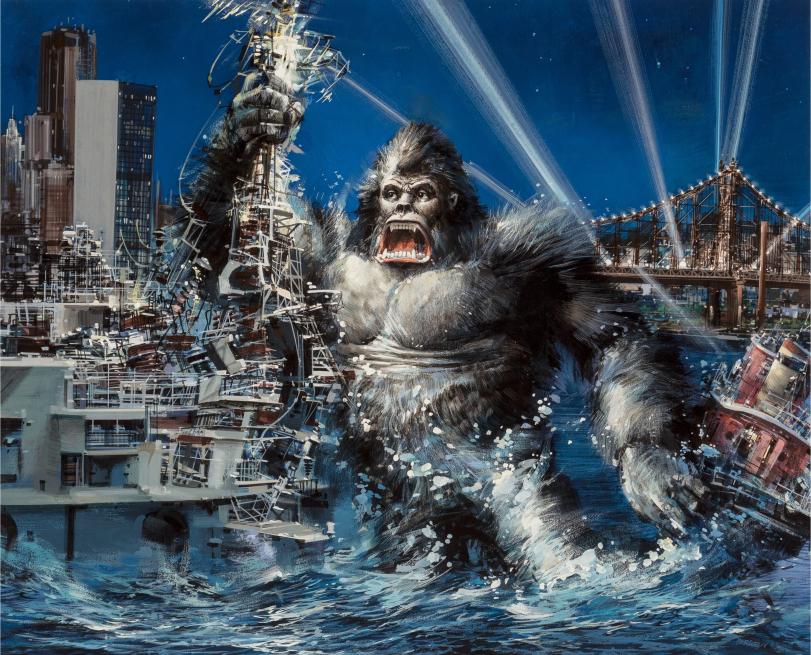 art,арт,King Kong,Фильмы,Sanjulian (Manuel Perez Clemente),artist,john berkey,Frank Frazetta