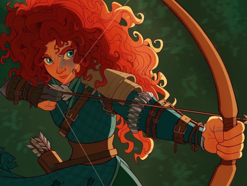 ﻿ / л г,art,арт,Merida,Brave,Храбрая сердцем,Pixar,Мультфильмы,Мультсериалы, Cartoons,Lowk-art
