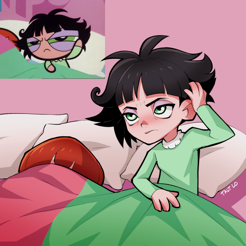 artist,talt lo,Powerpuff Girls,Cartoon Network,Мультфильмы,Мультсериалы, Cartoons,meme,redraw,highres