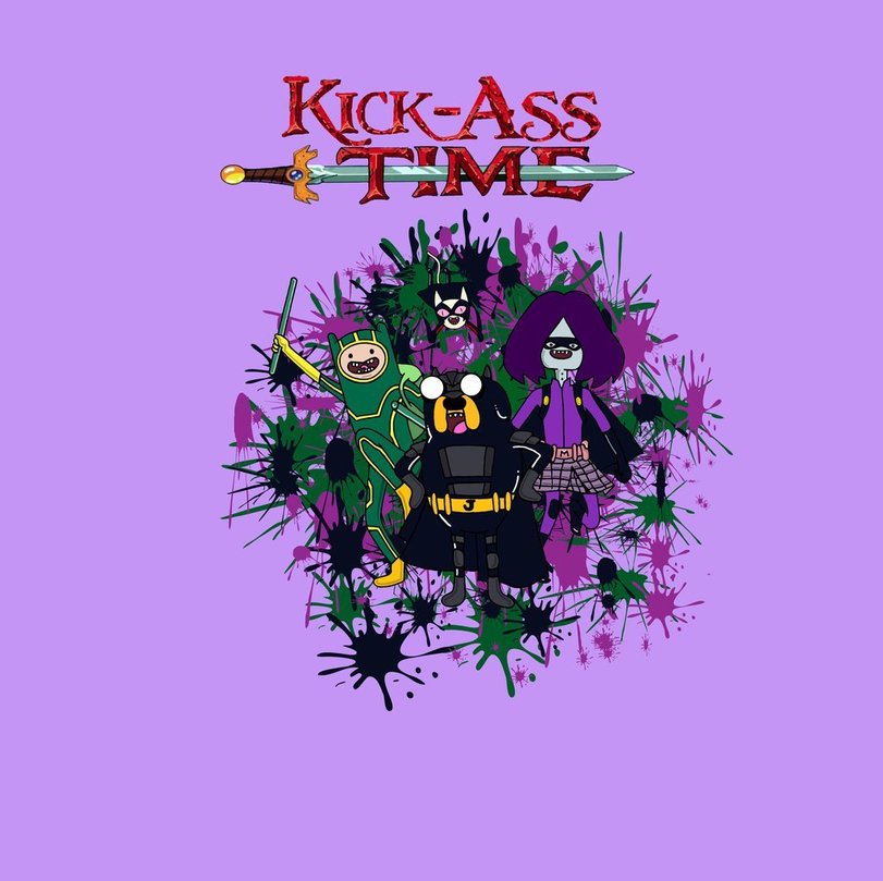 at crossover,at кроссовер,adventure time,время приключений,фэндомы,Kick-Ass,Пипец, Мордобой, Дэйв Лизевски,Icon Comics,Айкон Комикс,Marvel,Вселенная Марвел,crossover,Kick-Ass (фильм),Пипец,Hit-Girl,Убивашка, Хит-Герл, Минди Маккриди,Big Daddy (Marvel),Папаня, Большой Папочка, Деймон