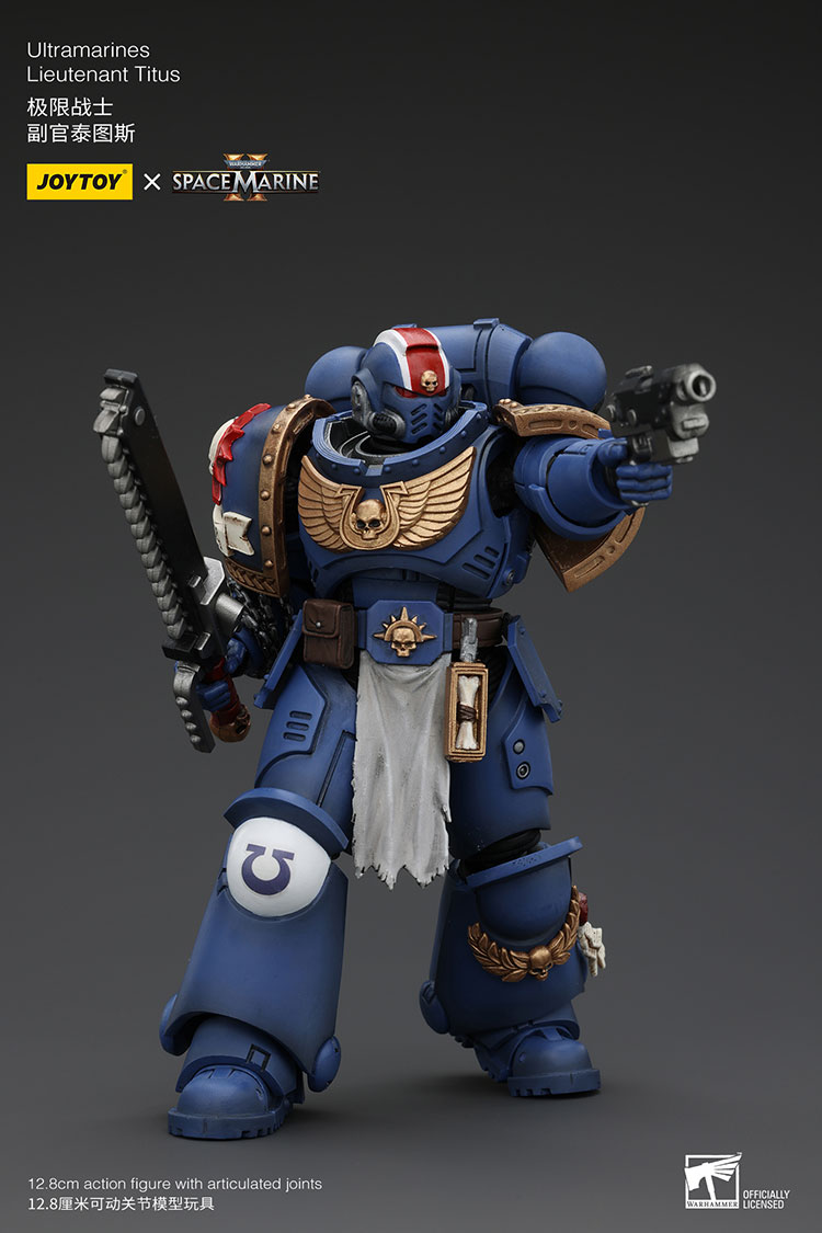 ﻿JOYTOYUltramarines Lieutenant Titusmm±12.8cm action figure with articulated jointsOFFICIALLYLICENSEO,joytoy,Titus,Demetrian Titus,Space Marine,Adeptus Astartes,Imperium,Империум,Warhammer 40000,wh40k, warhammer 40k, ваха, сорокотысячник,фэндомы,Ultramarines,Ультрамарины,figure,Wh