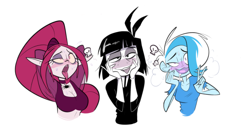 kindahornyart,herny,artist,Ghoul School,Phantasma,Creepy Susie,Школа вампиров,Мультфильмы,Мультсериалы, Cartoons,Gruftine,ahegao,Ахэгао,School for Vampires,Школа вампиров