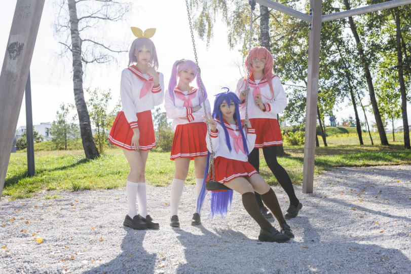 ﻿" ^ ^ V>4rV_¿- 1,kuromimio. cosplay,cosplay, косплей,Lucky Star,Anime,Аниме,фэндомы,Konata Izumi,Takara Miyuki,Miyuki Takara,Kagami Hiiragi,Tsukasa Hiiragi,cosplay