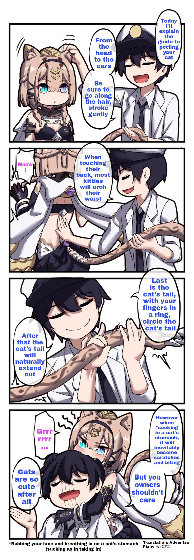 pardofelis (honkai impact),Captain (Honkai Impact),Honkai Impact 3,Honkai Impact,Benghuai Xueyuan,Игры,honkai impact комиксы ‘Rubbing your face and breathing in on a cat's stomach Translation: Adventzx/ • . i - . . v Pixiv:(sucking as in taking in),pardofelis (honkai impact),Captain (Honkai Impact),Honkai Impact 3,Honkai Impact,Benghuai Xueyuan,Игры,honkai impact комиксы