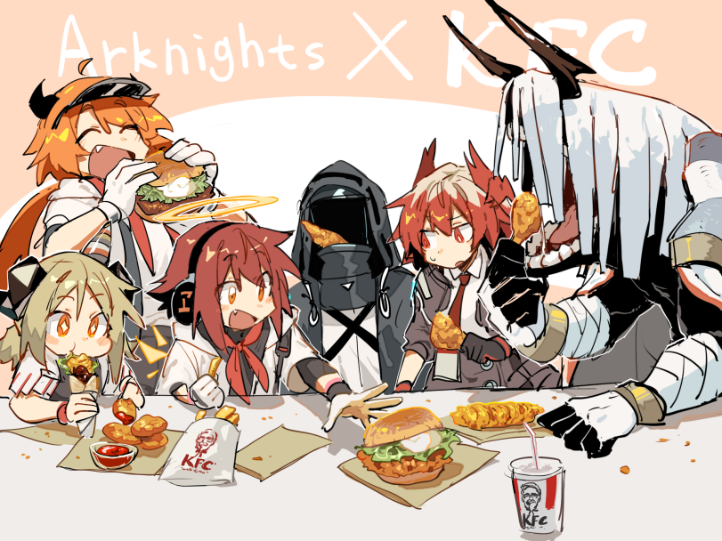 pixiv id 45211134,Sarkaz Wither Devourer (Arknights),Croissant (Arknights),可颂 (明日方舟), クロワッサン (アークナイツ), 크루아상 (명일방주), Круассан,Arknights,明日方舟, アークナイツ, 명일방주, аркнайтс,Игры,Ifrit (Arknights),イフリータ(アークナイツ), 伊芙利特 (明日方舟), 이프리트 (명일방주), Ифрит,Exusiai (Arknights),エクシア(アークナイツ), 能天使 (明日方舟), 엑시아 (명일방주),