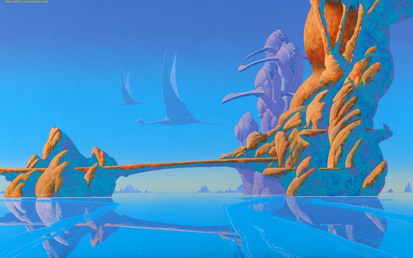 ﻿Y; œf/ шк	Ш ii • Л vCf* / . 71,retro science fiction,#retro sci-fi,разное,roger dean,artist,,,roger dean,artist