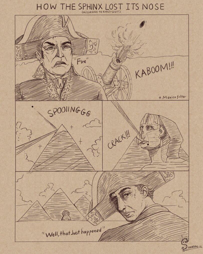 ﻿HOW THE SPHINX LOST ITS NOSE (ACCOSMWfr TO Kiouyscorv,sanstitre,Наполеон,Сфинкс,Египет,страны