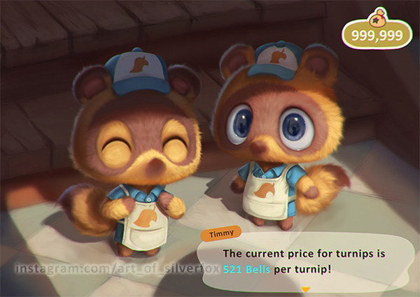 ﻿TimmyThe current price for turnips is per turnip!,silverfox5213,artist,Tommy Nook,Animal Crossing,Игры,Timmy Nook