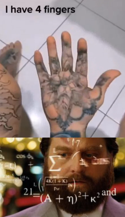 ﻿I have 4 fingers