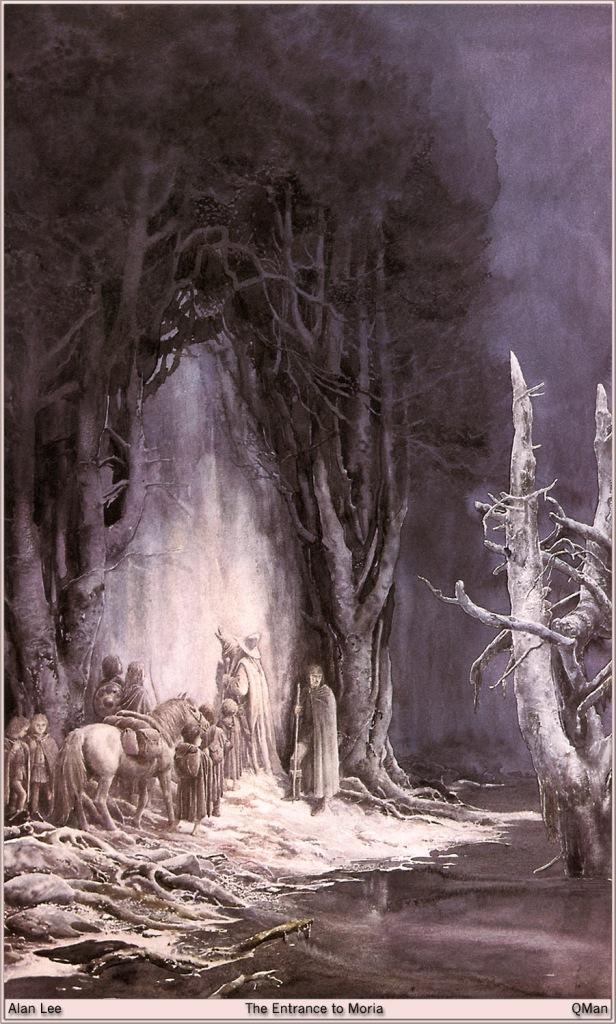 ﻿Alan Lee The Entrance to Moria,Арда,Arda,фэндомы,Квенди,Лютиэн,Синдар,Гэндальф,Майар,Айнур,Фродо,Хоббиты,Атани,Галадриэль,Третий дом,Нолдор,Берен,Эдайн,Наугрим,Улмо,Валар,Властелин Колец,Легендариум Толкина,Alan Lee