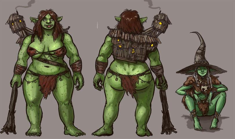 Джо Кукан,Joe Duncan,artist,Goblin Girl,Гоблин,Goblin,Fantasy race,troll girl