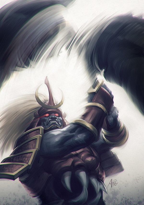 Игровой арт,game art,Игры,Darkstalkers,Bishamon (Darkstalkers),Artgerm,artist,game art,games,darkstalkers,Bishamon (Darkstalkers),stanley lau,artist