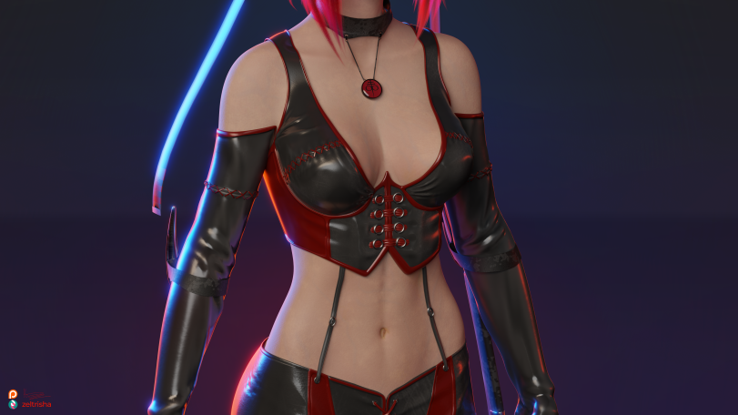 Игры,BloodRayne,bloodrayne2,3D,blender,графика,рендер,барышня art