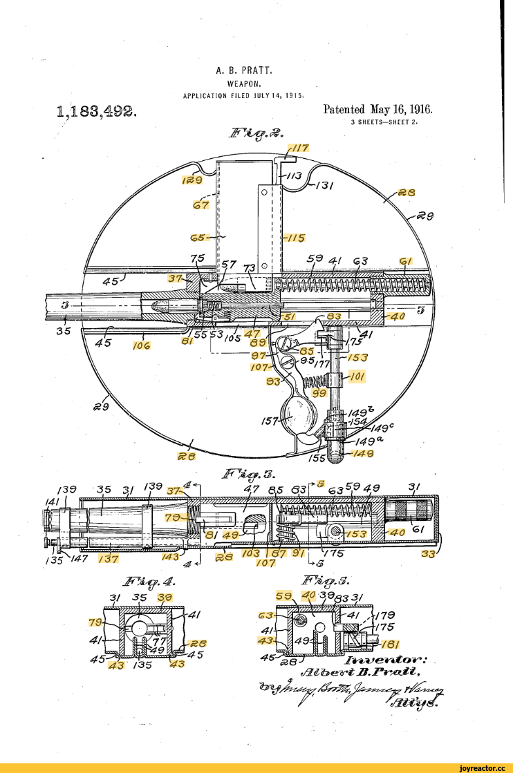 Картинка,патент,пушка,шлем,разработка,несколько файлов А. В. PRATT. WEAPON. APPLICATION FILED JULY 14, 1915. 1,183,492. Ж*л Patented May 16,1916. 3 SHEETS-SHEET 2. /17 /35 '*7 /37 A/3' j *G Ж%€р. 47. 3/ 35 39 /07 Wlistf.S. ss\*\?3/евз 3/ 43/35 43 /в/ æeJ Vm/eníor: Д. Г*-,cuit, r</2ttïf$C,Картинка,патент,пушка,шлем,разработка,несколько