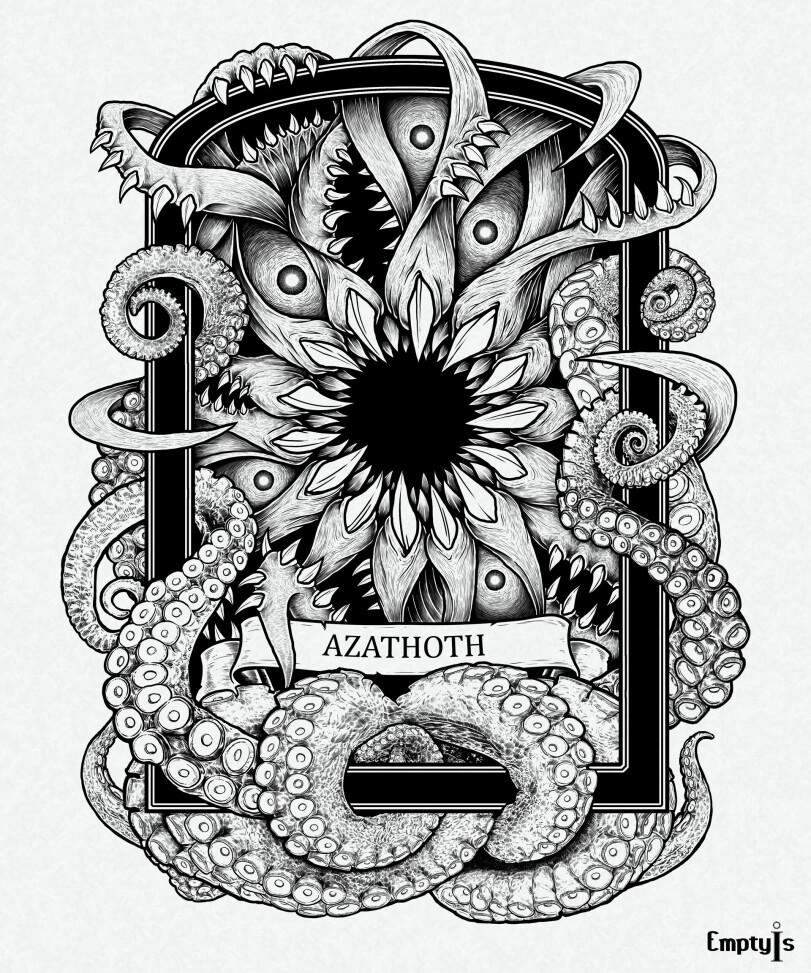 ﻿ikSâatë \\\ AZATHOTH HUII ■■■ ЛТ « J ' ^Уж 1,Лавкрафт,Lovecraft art,Lovecraft Bestiary,Ктулху,Дагон,глубоководные,Азатот,Йог Сотот,ньярлатотеп,Шоггот,Ужас Данвича,Тень над Иннсмаутом,Ми-го,под катом еще,длиннопост,хастур,Azathoth