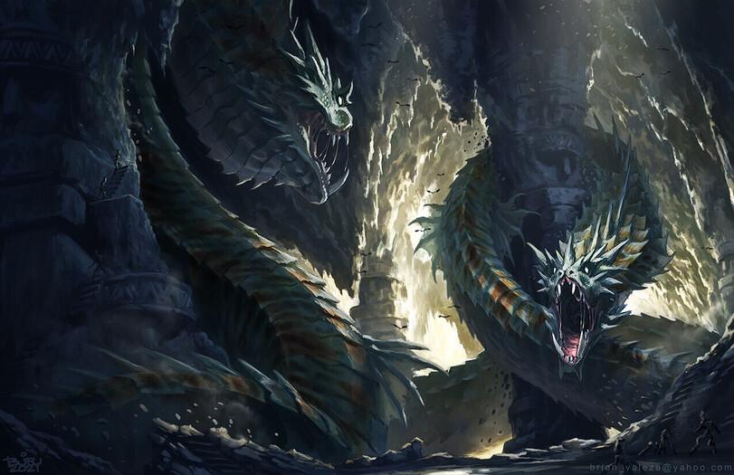 Мифические существа,Fantasy,Fantasy art,art,арт,Brian Valeza,artist,длинопост