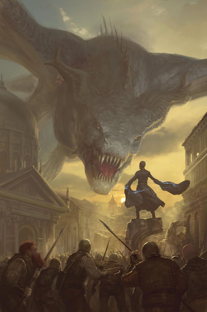 ﻿ ¿44. V ( V •Ш _ _ íjf Jx щ >g г,Мифические существа,Fantasy,Fantasy art,art,арт,Dragon,Marc Simonetti,artist