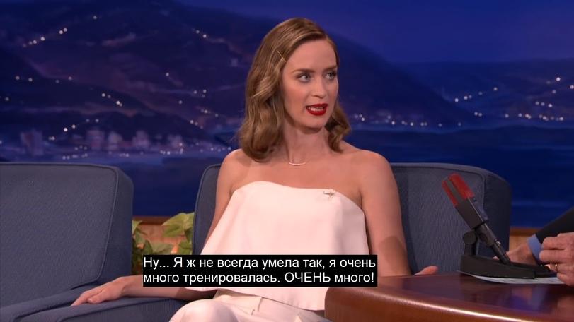 Раскадровка,эмили блант,актеры,Знаменитости,конан обрайен,Грань будущего,Фильмы,шоу конана,Конан О'Брайен