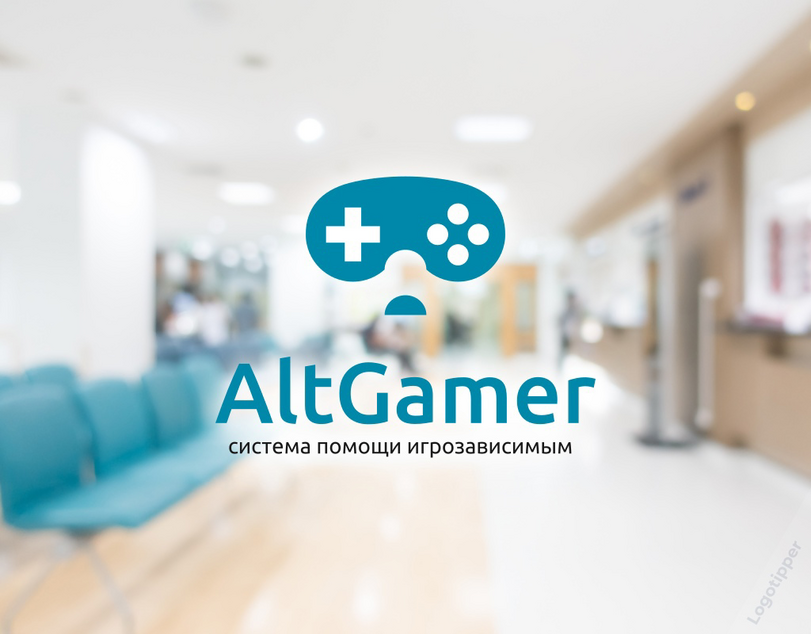 ﻿, ч * > кСатег система помощи игрозависимым,брендинг на грани,logotipper,юмор,юмор в картинках,игра слов,каламбур,медицина,Клиника,Сериал Клиника - Scrubs,больница,дизайн,логотип,нейминг