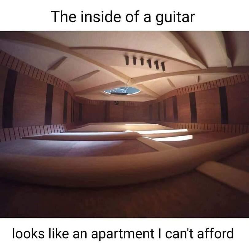 ﻿The inside of a guitarlooks like an apartment I can't afford,гитара,приколы,без перевода,недвижимость,песочница,jokes,sandbox,guitar,jokes,real estate,sandbox