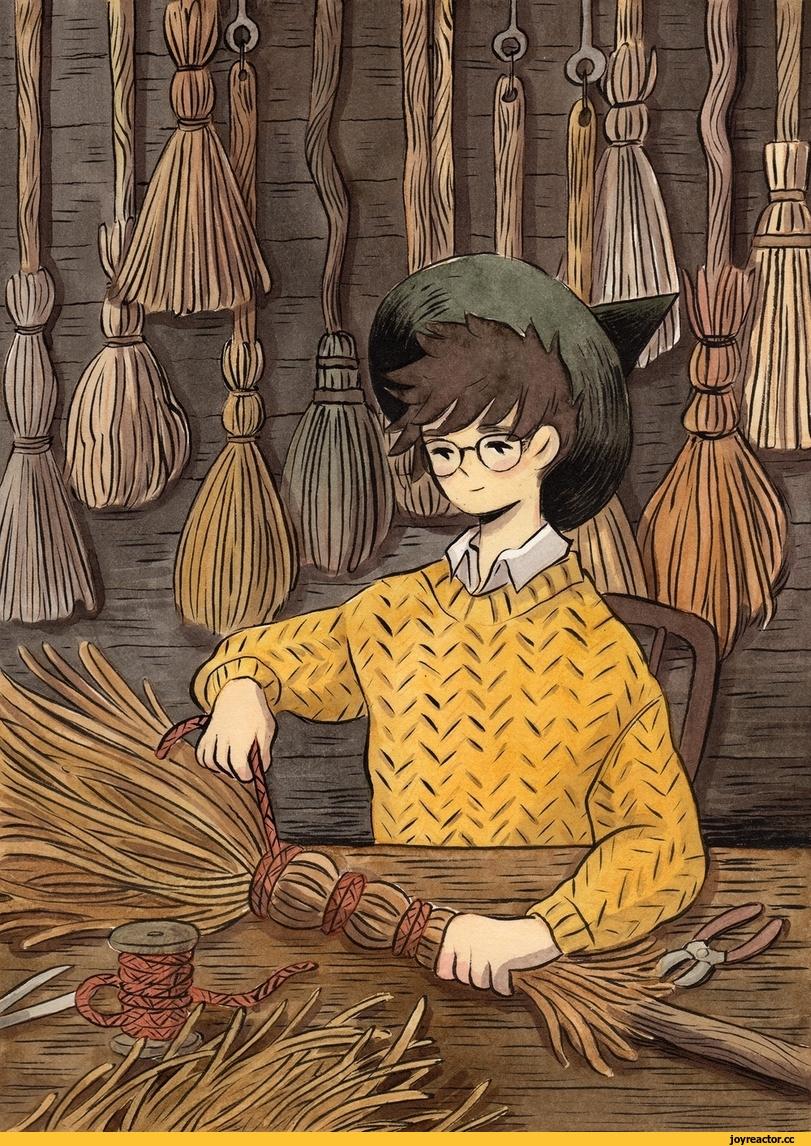 ﻿■ ni Im,метла,heikala,art,арт,красивые картинки