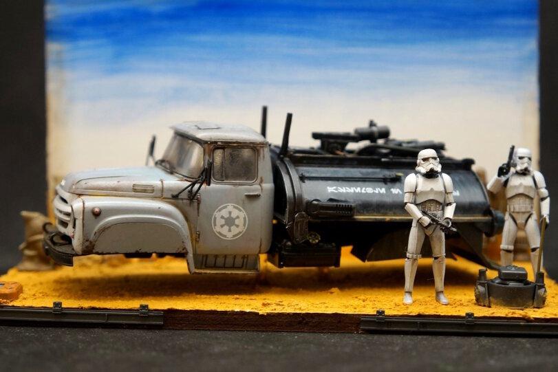 моделизм,диорама,ЗИЛ,зил 130,Звездные Войны,Star Wars,фэндомы,Штурмовики