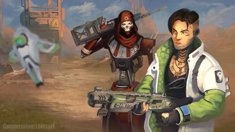 нарисовал сам,арт,Ревенант,Крипто,Apex Legends,Игры,Lólittart