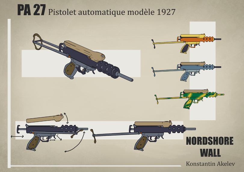 ﻿PA 27 Pistolet automatique modèle 1927,нарисовал сам,сделал сам,нарисовал сам, сфоткал сам, написал сам, придумал сам, перевел сам,concept art,Каляки-Маляки,каляки-маляки, Каляки-Маляки, Каляки маляки, ,фэндомы,SolidT,artist,длиннопост,кайдзю,3d art,3d art, 3d арт, 3D art, 3D