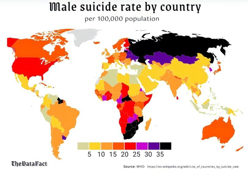 ﻿IfUlale suicide rate by country per 100,000 population CbelDataFact Source: WHO https://en.wlklpedin.org/wlkl/Llst_of_countrles_by_sulclde_rnie,статистика,самоубийство