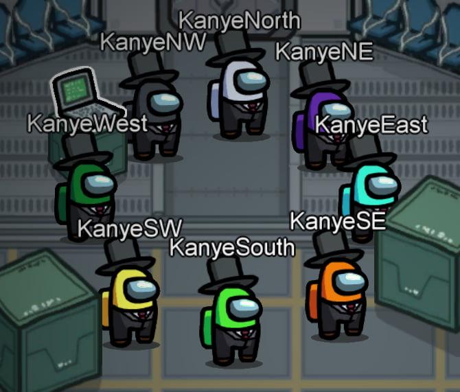 ﻿KanyeNorth KanyeNW KanyeNE 'anye.West,Among Us,Игры,Kanye West,Музыкальные Исполнители,Знаменитости