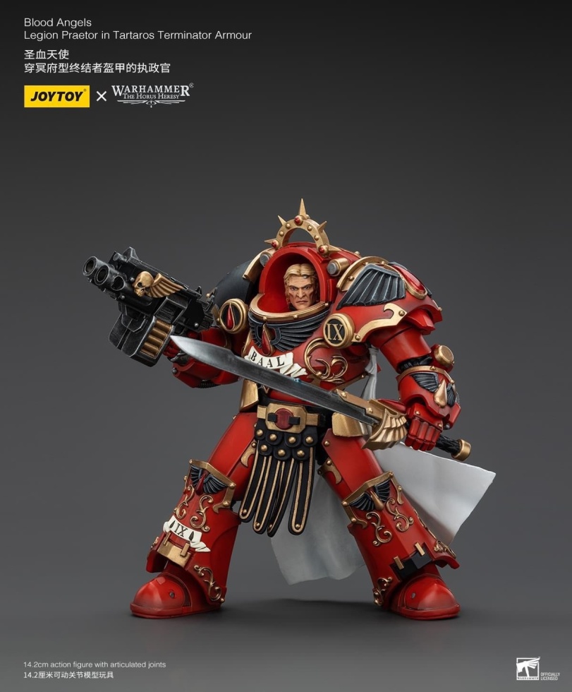 ﻿WW Blood Angels Legion Praetor in Tartaros Terminator Armour JOYTOY .. warhammei?* X YYThe Horus Heresy ax 14.2cm action figure with articulated joints 14.2S*pR&*Wiffl5cft,Blood Angels,Кровавые Ангелы,,Space Marine,Adeptus Astartes,Imperium,Империум,Warhammer 40000,wh40k, warhammer 40k,