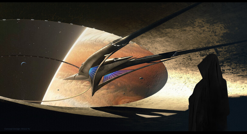 ﻿	НЕев	• -, 				'-Ф,Bruce Yu,spaceship,Sci-Fi,art,арт,длиннопост,Bruce Yu,,Sci-Fi,art,,long post