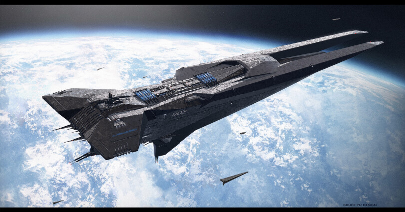 ﻿ШV*;-¿у:.,Bruce Yu,spaceship,Sci-Fi,art,арт,длиннопост,Bruce Yu,,Sci-Fi,art,,long post