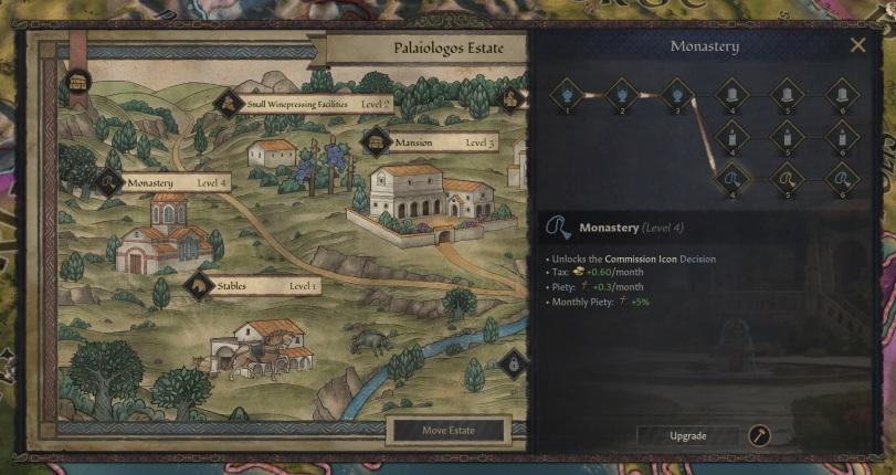 ﻿Palaiologos Estate Small Winepressing Facilities Level 2 Mansion Monastery Move Estate B 1 № 111 V J • K /(sf 1 rd b ■i 4m,Crusader Kings 3,Crusader Kings,Игры