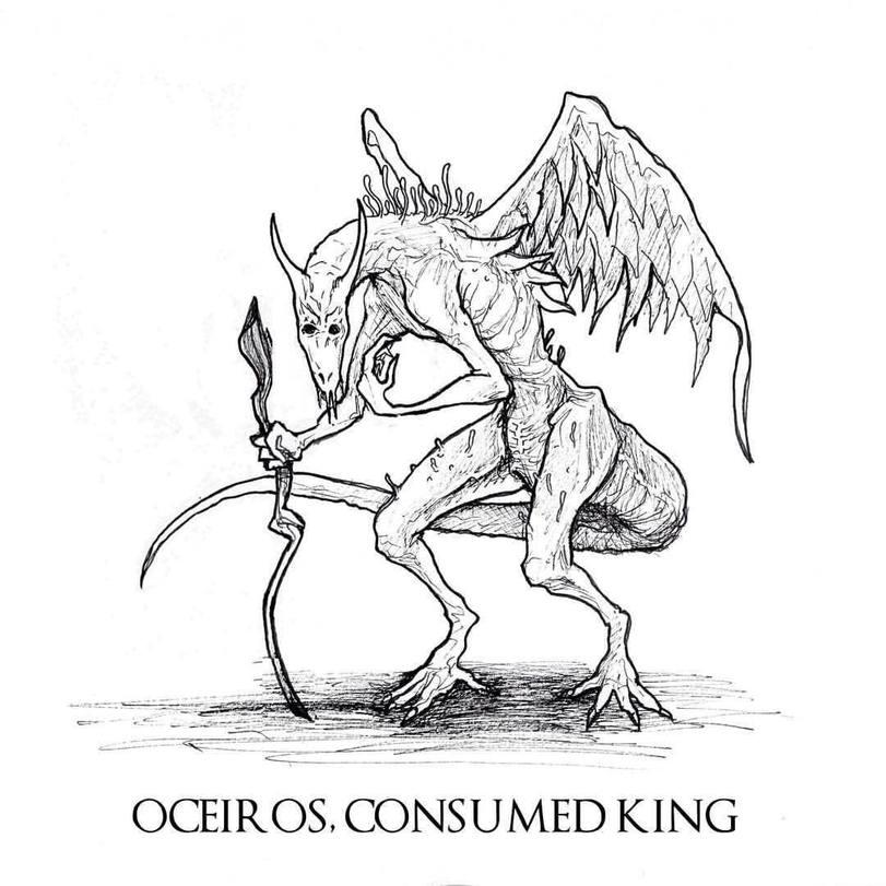 ﻿OCEIROS, CONSUMED KING,Dark Souls,фэндомы,длиннопост,Demon's Souls,dirty colossus,Leechmonger,Storm King,old hero,adjudicator,fool's idol,old monk,Maneaters,flamelurker,dragon god,armored spider,Penetrator,Tower Knight,Phalanx,vanguard,Slave Knight Gael,demon Prince,Halflight Spear of the