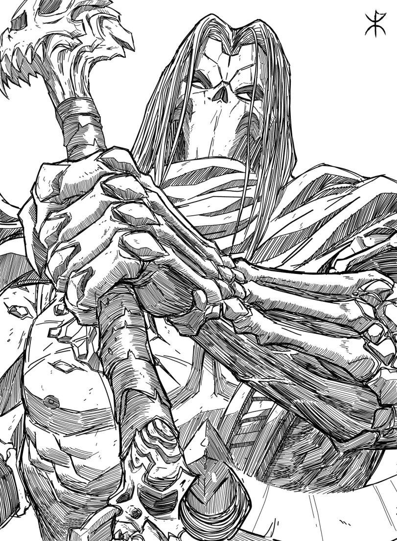 Darksiders,Игры,apoloniodraws,Fury (Darksiders),death (darksiders),War (Darksiders),Strife (Darksiders)
