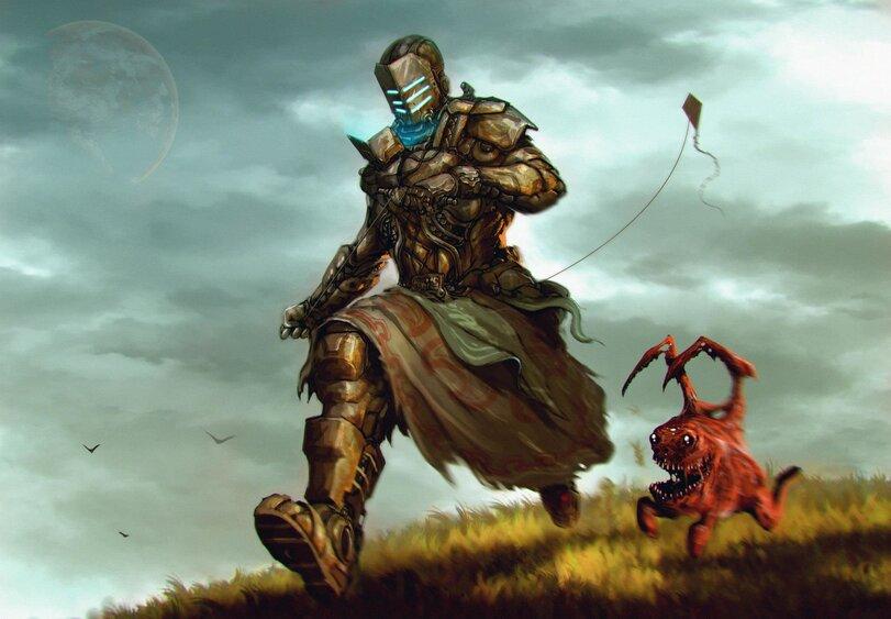 Dead Space,Игры,Isaac Clarke,Игровой арт,game art,Ömer Tunç,omertunc,artist,Dead Space,games,isaac clarke,game art,ömer tunç,artist