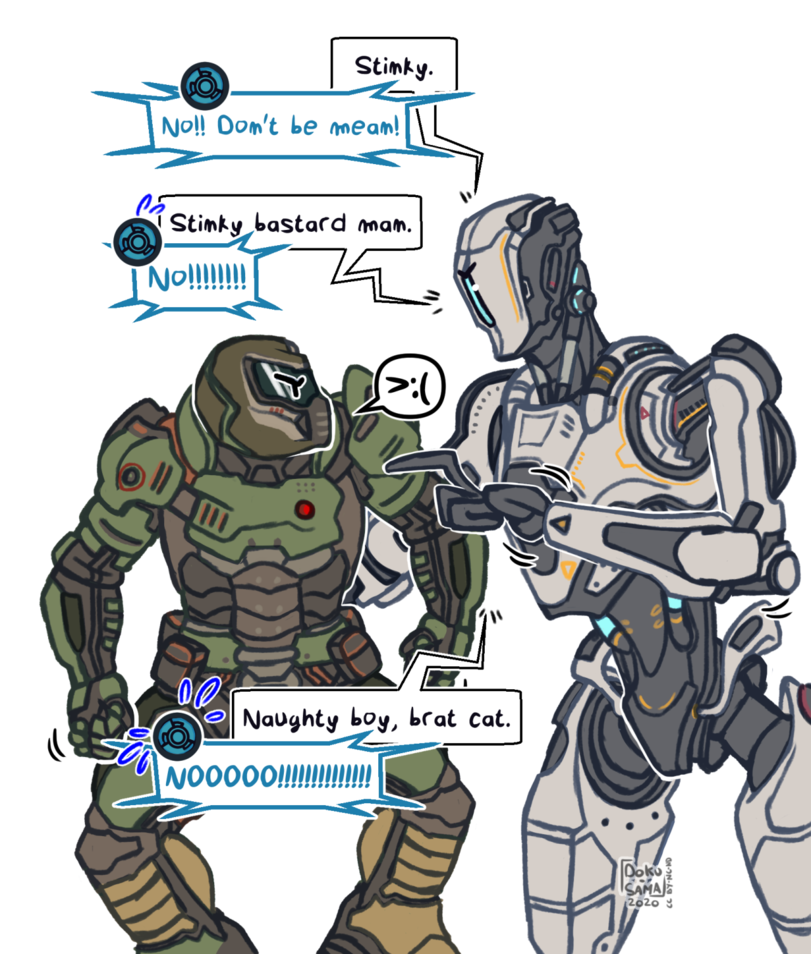 Doom (игра),Игры,Samuel Hayden,Доктор Сэмюэл Хейден, Сэмюэл Хайден, Доктор Хайден, Мистер Хайден, Серафим Самур,DoomGuy,Думгай, Дума Гай,Doom Eternal,dokusama-artblog,Смешные комиксы,веб-комиксы с юмором и их переводы