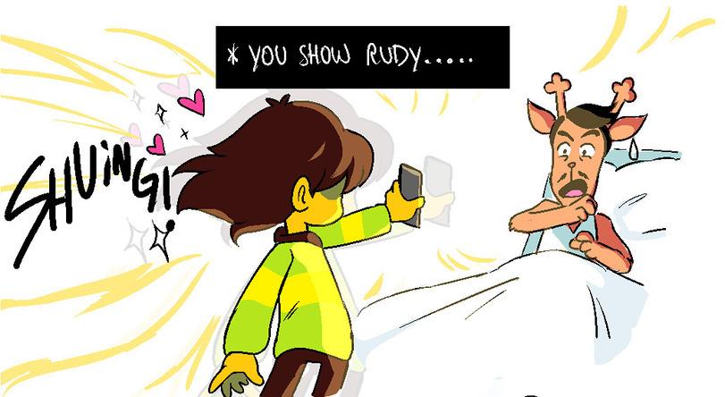 ﻿* you Stoui RuDy........,Drawloverlala,Undertale комикс,Undertale комиксы,Undertale,фэндомы,Rudolph Holiday,Deltarune персонажи,Deltarune,Kris (Deltarune)