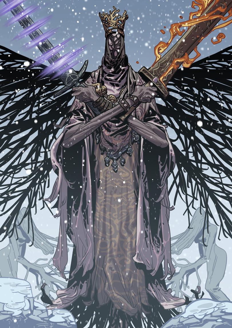 Ershao Guo,artist,Abyss Watchers,DSIII персонажи,Dark Souls 3,Dark Souls,фэндомы,Yhorm The Giant,Dancer of the Boreal Valley,Nameless King,длиннопост,Crystal Sage,Champion Gundyr,Vordt of the Boreal Valley,Curse-Rotted Greatwood,Deacons of the Deep,High Lord Wolnir,Old Demon King,Pontiff