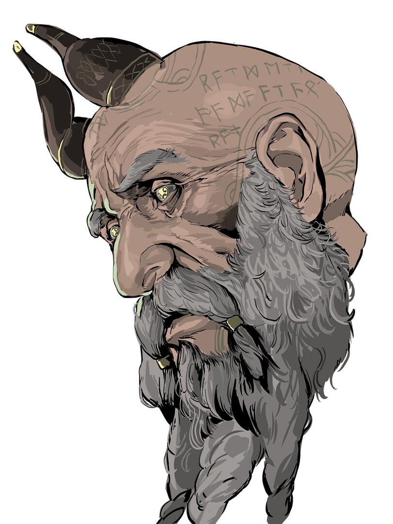 God of War Ragnarok,God of War,Игры,Thor (God of War),Tyr (God of War),Odin (God of War),Freya (God of War),Mimir,Angrboda,Durlin,brok,Sindri,длиннопост,MICHAEL CHANG,artist