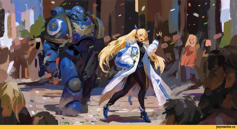 Goddess of victory Nikke,Игры,laplace (nikke),Ultramarines,Ультрамарины,Space Marine,Adeptus Astartes,Imperium,Империум,Warhammer 40000,wh40k, warhammer 40k, ваха, сорокотысячник,фэндомы,art,арт,goddess of victory nikke,games,laplace (nikke),Ultramarines,Space Marine,Imperium,warhammer