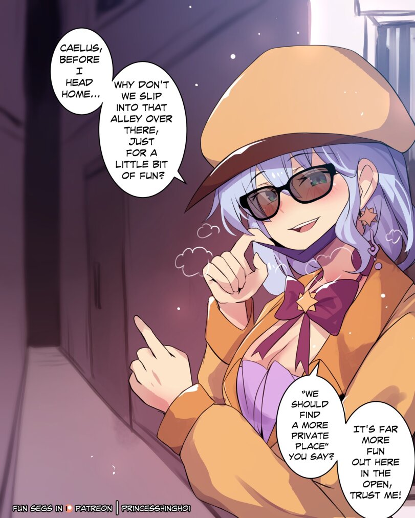 ﻿H SAP HOME, WHY PON'T WE SLIP INTO THAT ALLEY" OVER THERE/ JUST FOR A LITTLE BIT V OF FUN? , '’WE SHOULI7 FINE7 A MORE PRIVATE PLACE" YOU SAY? XT'S FAR MORE FUN OUT HERE IN THE OPEN/ TRUST ME!,Hinghoi,artist,Robin (Honkai Star Rail),Honkai Star Rail,Игры