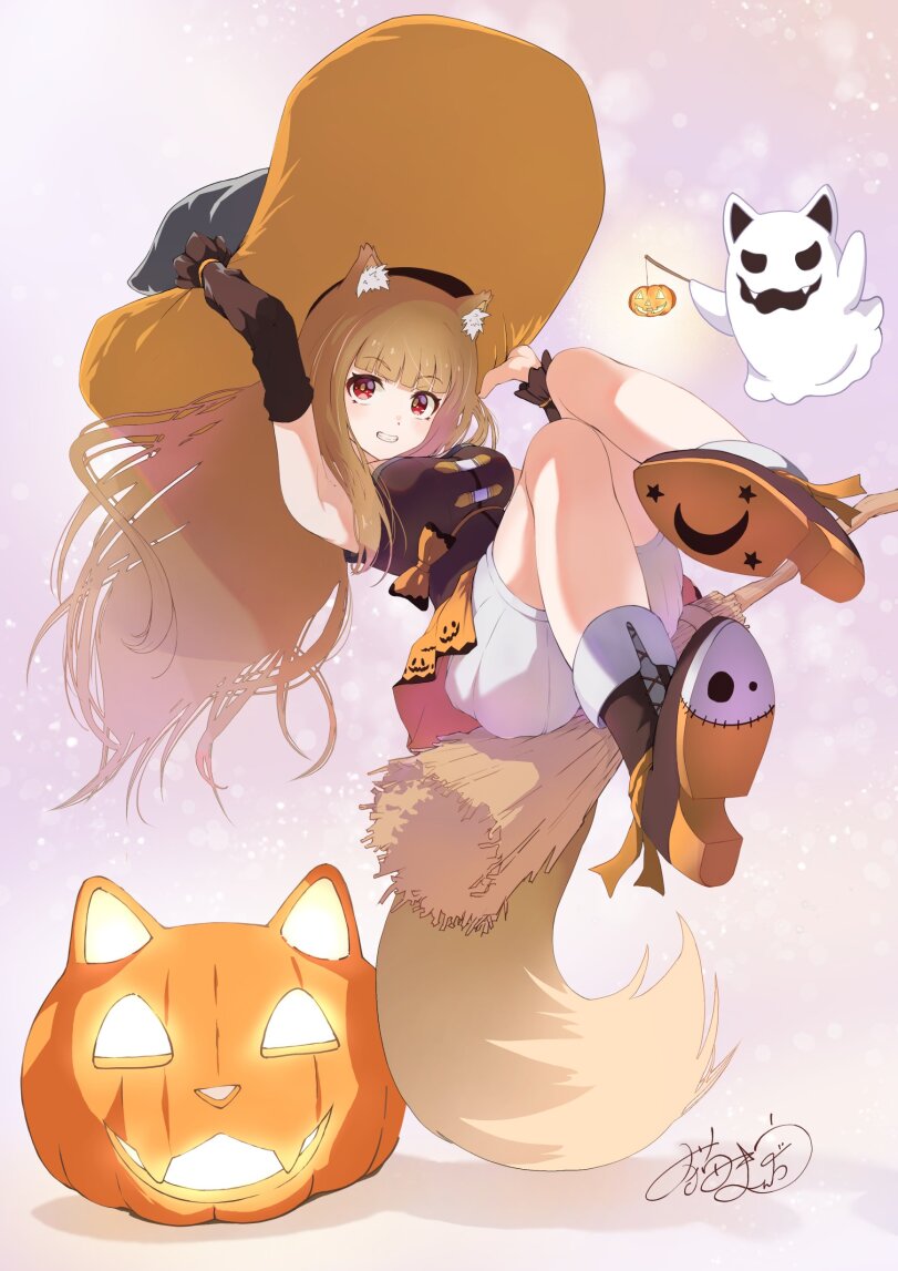 Holo,Spice and Wolf,волчица и пряности, Ookami to Koushinryou,Anime,Аниме,фэндомы,Anime Halloween,studiofarbe,horo,spice and wolf,Anime,fandoms,Anime Halloween,studiofarbe