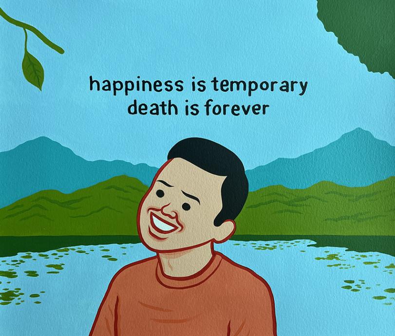 ﻿happiness is temporary death is forever,Joan Cornella,Смешные комиксы,веб-комиксы с юмором и их переводы,длиннопост