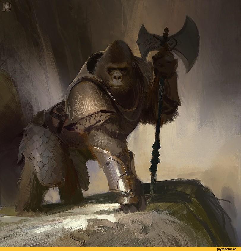 ﻿	fjt* [л! Vjß,John Park,art,арт,обезьяны,Fantasy,Fantasy art