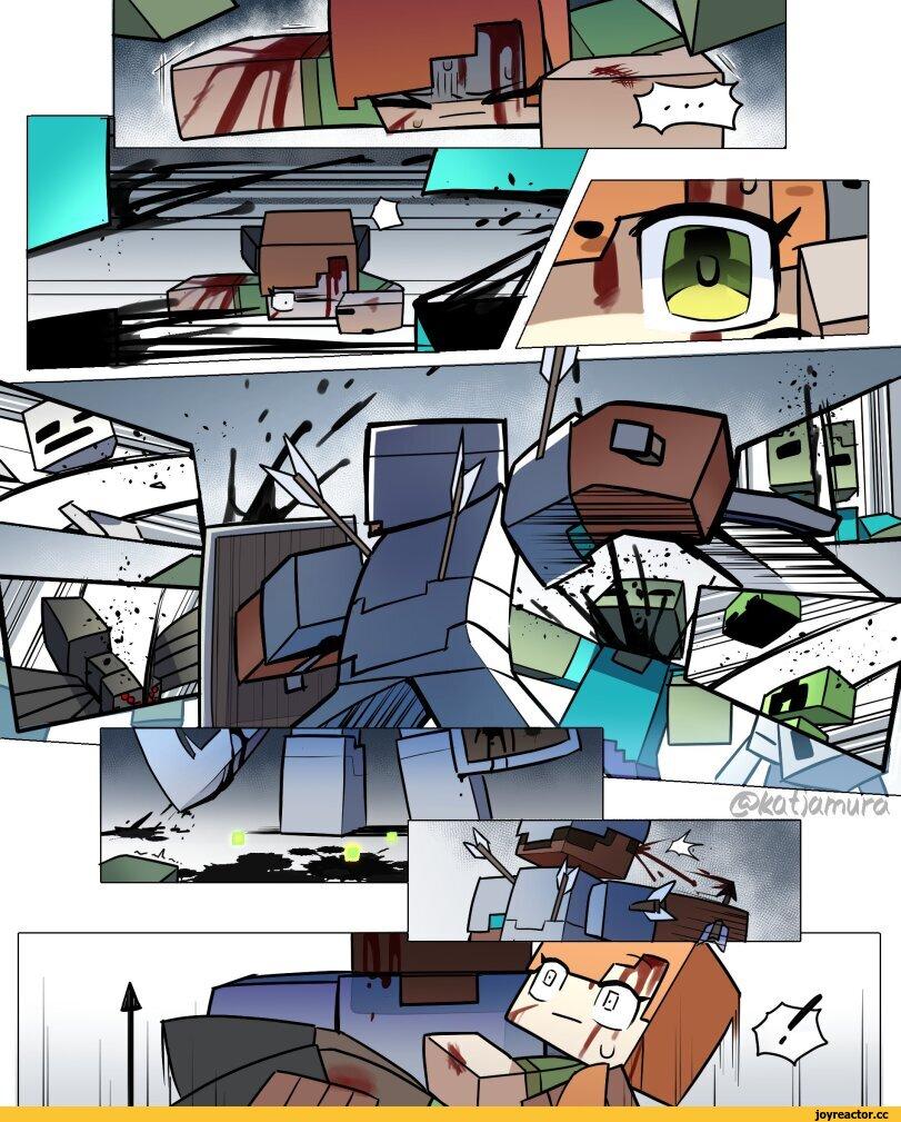 ﻿— "Г''T’*“,Katjamura,Minecraft,Игры,Alex (Minecraft),Steve (Minecraft),Игровой комикс