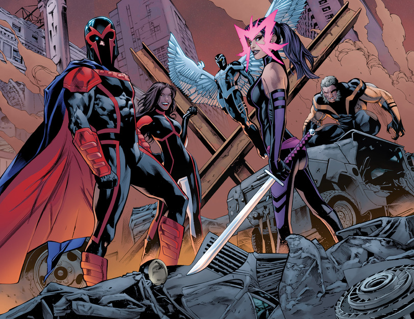 Magneto,Магнето, Эрик Леншерр, Макс Эйзенхардт,Marvel,Вселенная Марвел,фэндомы,M,Psylocke,Псайлок, Элизабет Брэддок,X-Men,Люди-Икс,Sabretooth,Саблезубый, Виктор Крид,Archangel,Ангел, Архангел, Уоррен Кеннет Уортингтон III,Uncanny X-Men,Greg Land,Jay Leisten,Nolan Woodard,Medusa (Marvel),Медуза,